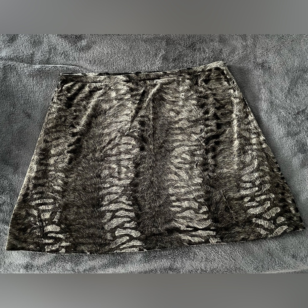 Vintage Express Zebra Print Mini Skirt